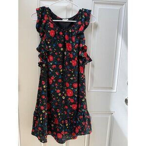 J. Crew dark floral dress